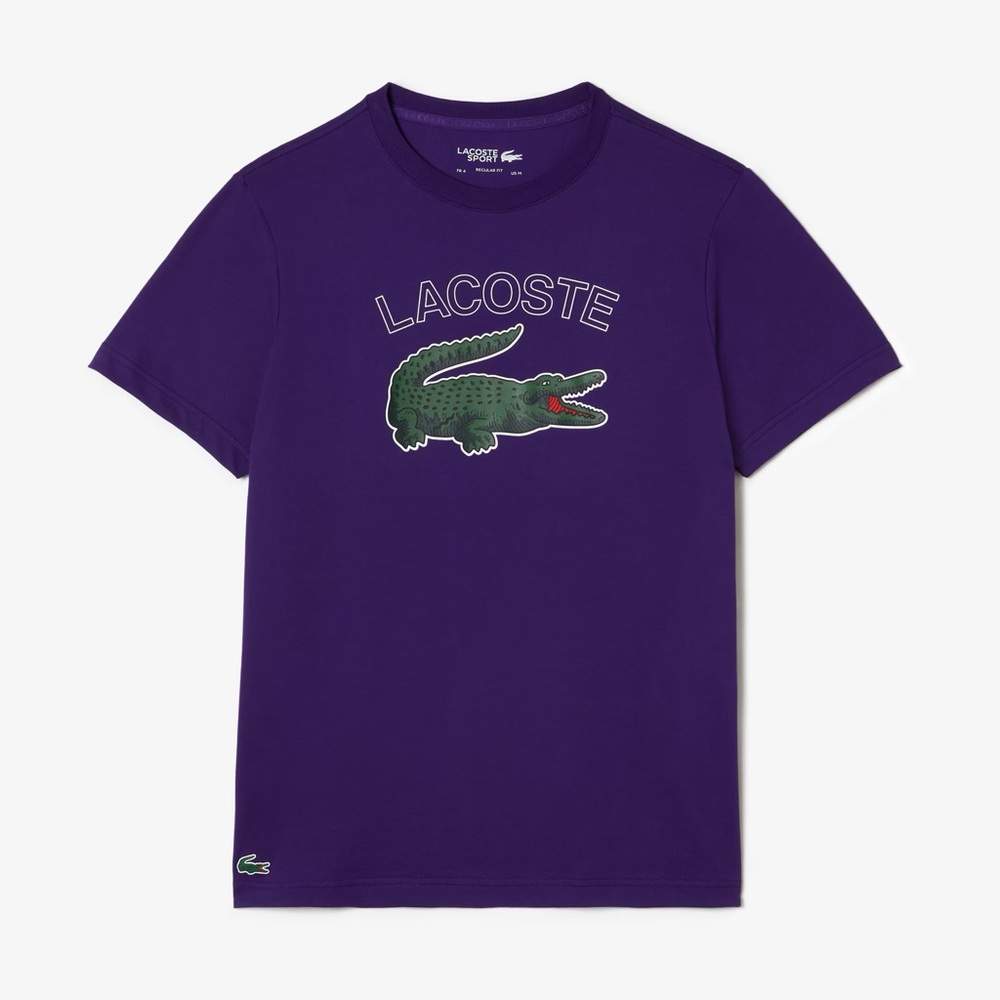 Lacoste Men's SPORT Crocodile Print Jersey T-Shirt